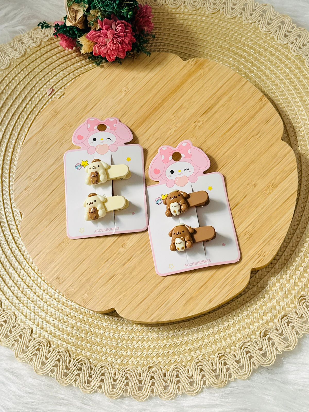 96 - Ensemble de 4 barrettes Délicatesse