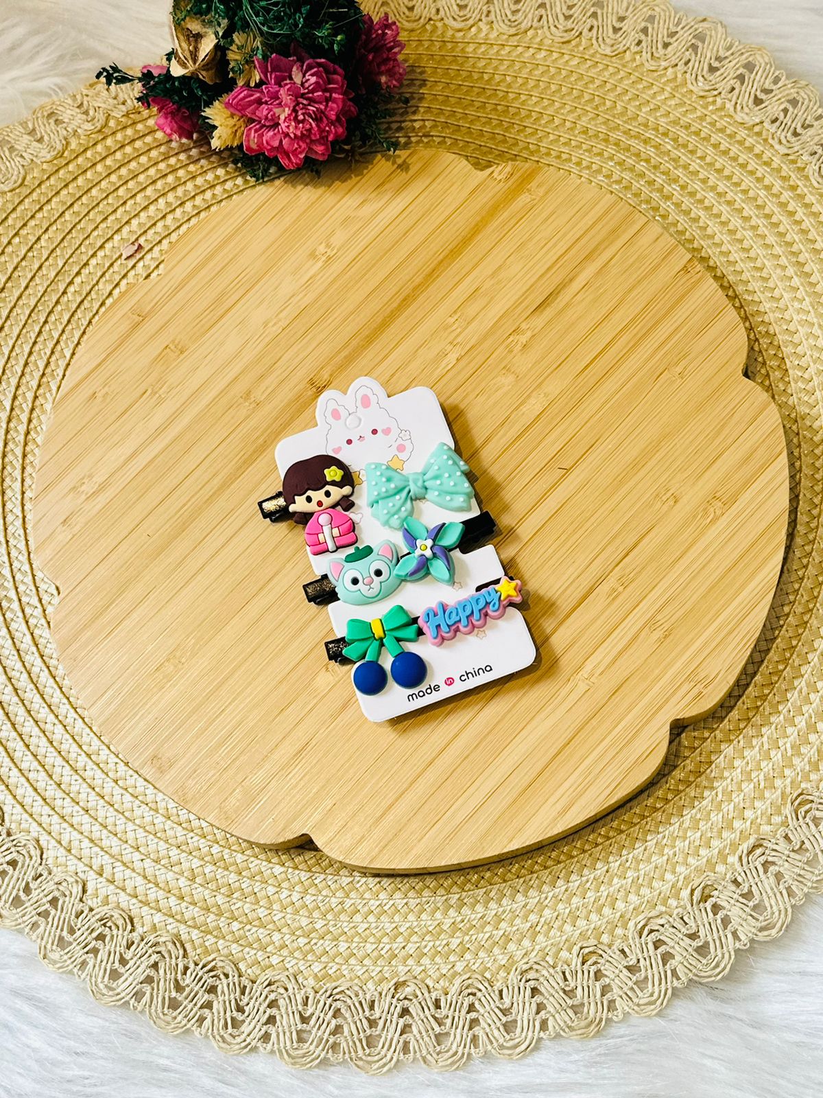 98 - Ensemble de 6 barrettes Seafoam