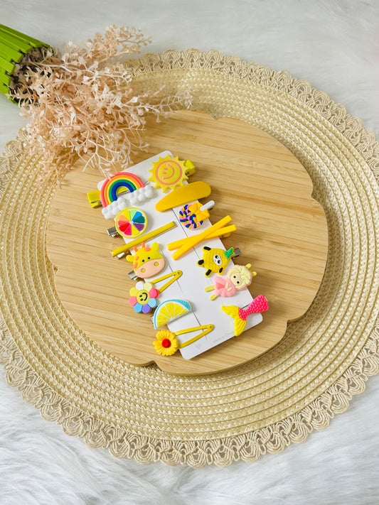 249 -Assortiment de barrettes Sunshine