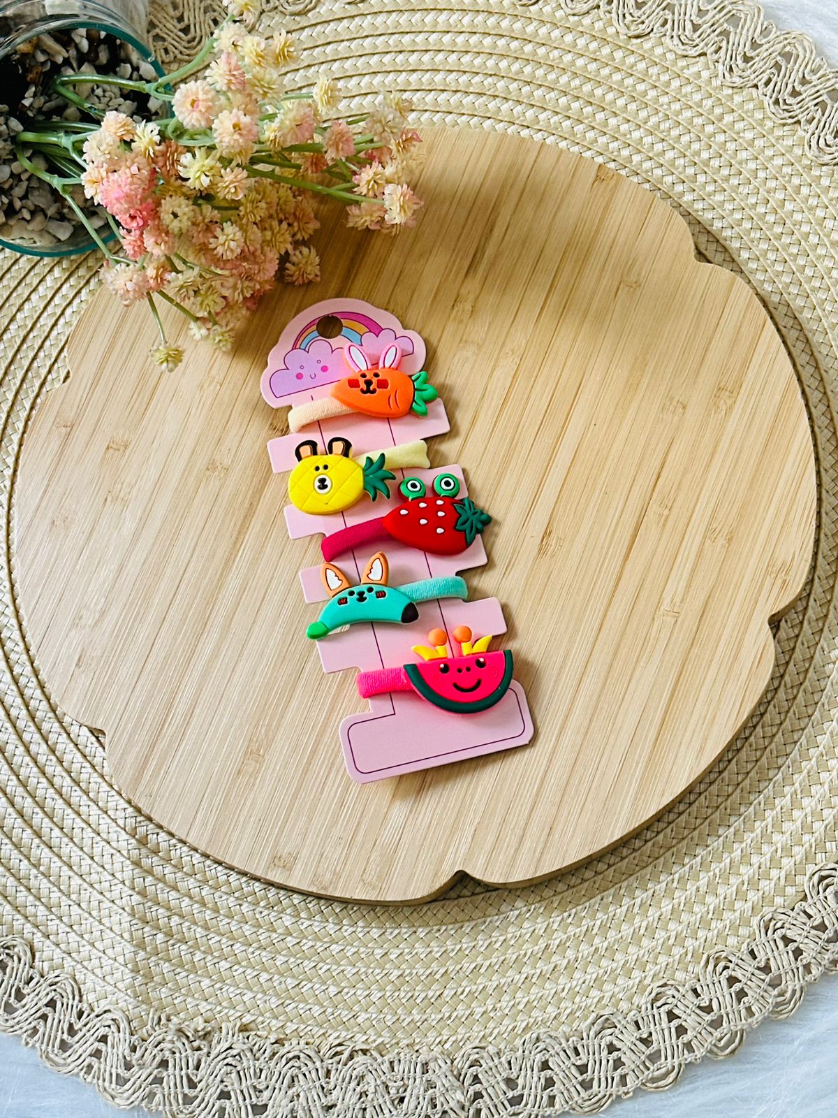 16 - Set de 5 élastiques fruits