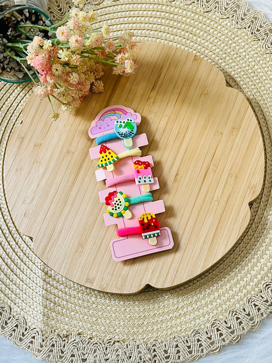 17 - Set de 5 élastiques ice-cream