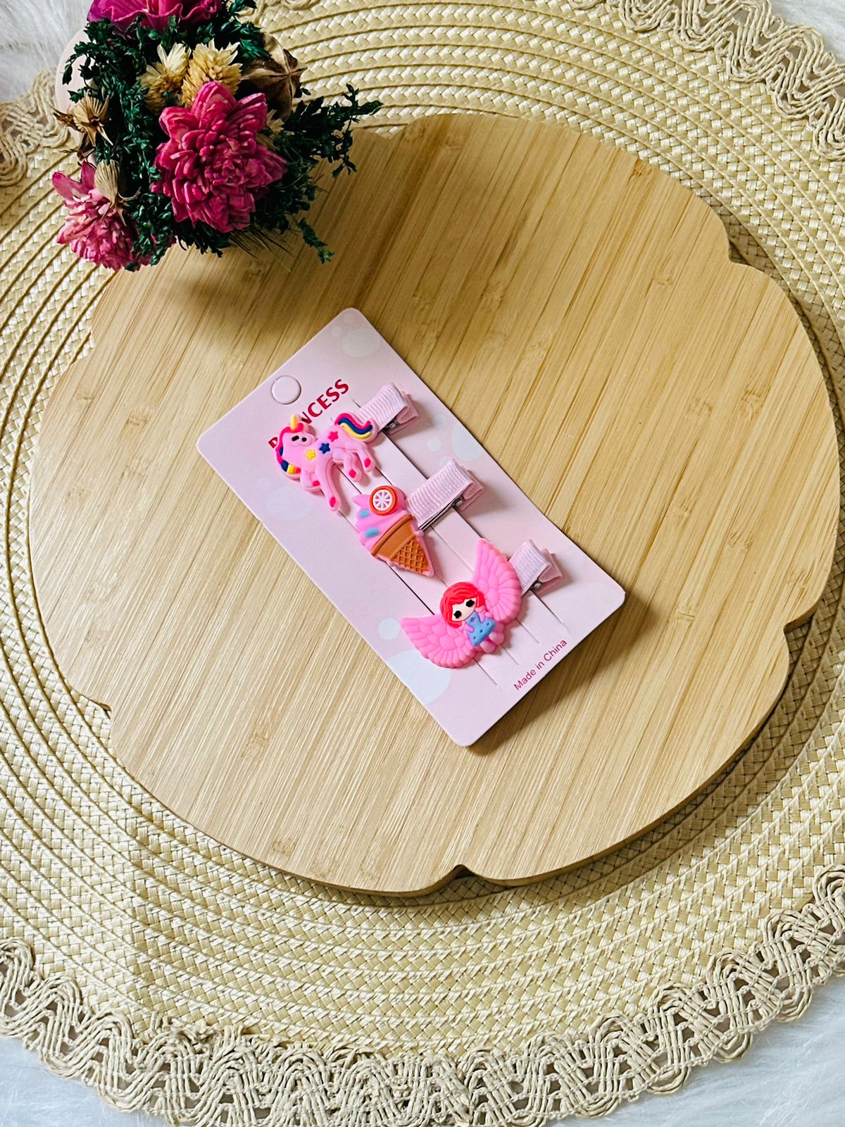 25 - Ensemble 3 barrettes unicorn