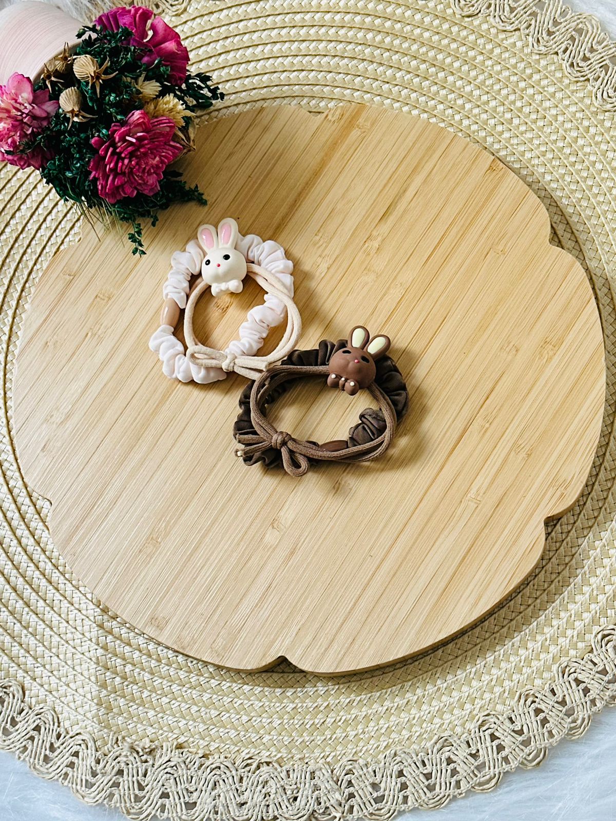 46 - Duo élastiques lapin