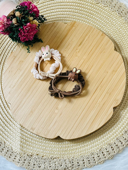 46 - Duo élastiques lapin