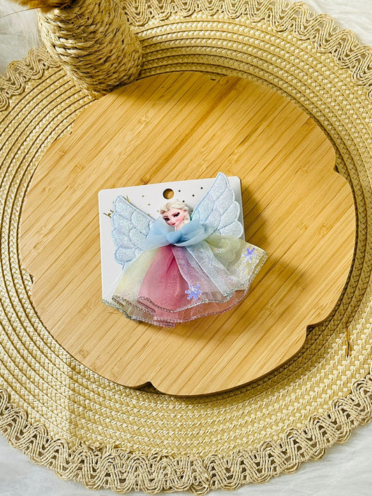 86 - Grande barrette princesse multi couleurs